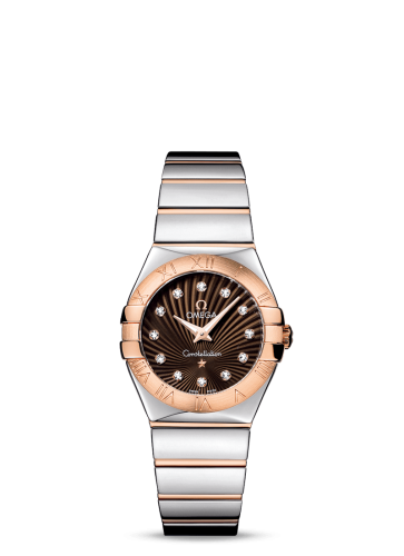 Omega Constellation Quartz 27 Polished Stainless Steel / Red Gold / Brown Supernova